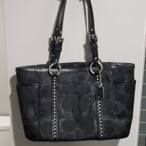Black Coach purse with studs